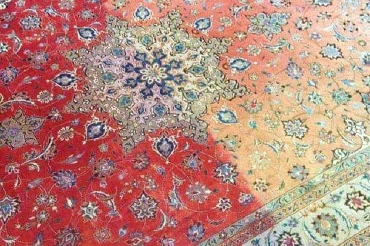 تغییر رنگ فرش ماشینی