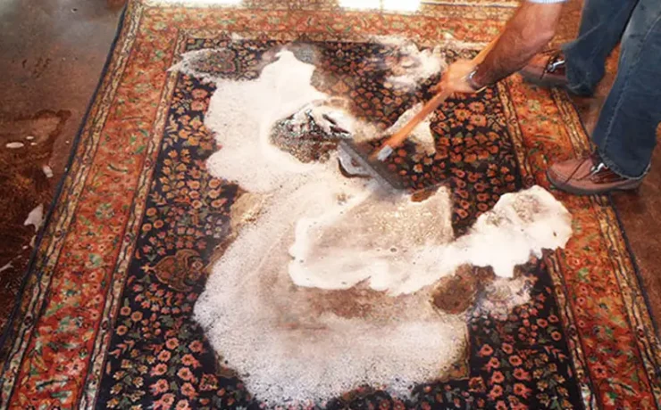 نحوه شستشوی فرش ابریشم مصنوعی